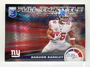 340/349!! 2020 PANINI DONRUSS ELITE SAQUON BARKLEY FULL THROTTLE