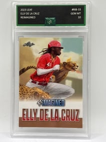 1 OF 884!! 2023 LEAF REIMAGINED ELLY DE LA CRUZ SP ROOKIE CARD GRADED GEM MINT 10