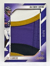 35/49!! 2023 PANINI ABSOLUTE ZAY FLOWERS 5-COLOR JUMBO ROOKIE PATCH