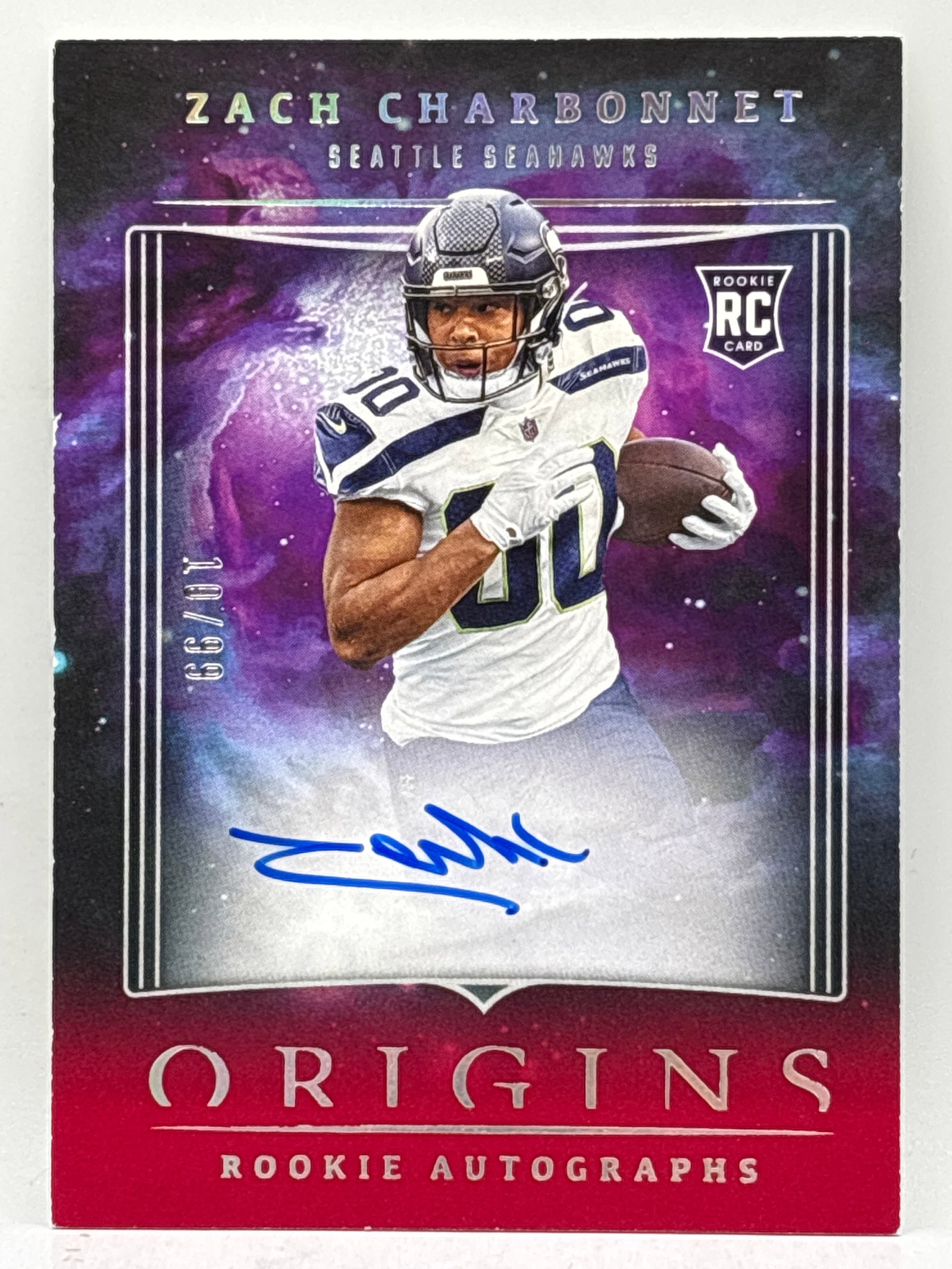 10/99!! 2023 PANINI ORIGINS ZACH CHARBONNET ON-CARD AUTOGRAPHED ROOKIE CARD: THE HOBBY BOX