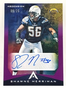 9/25!! 2021 PANINI CHRONICLES ASCENSION SHAWNE MERRIMAN AUTOGRAPHED INSERT