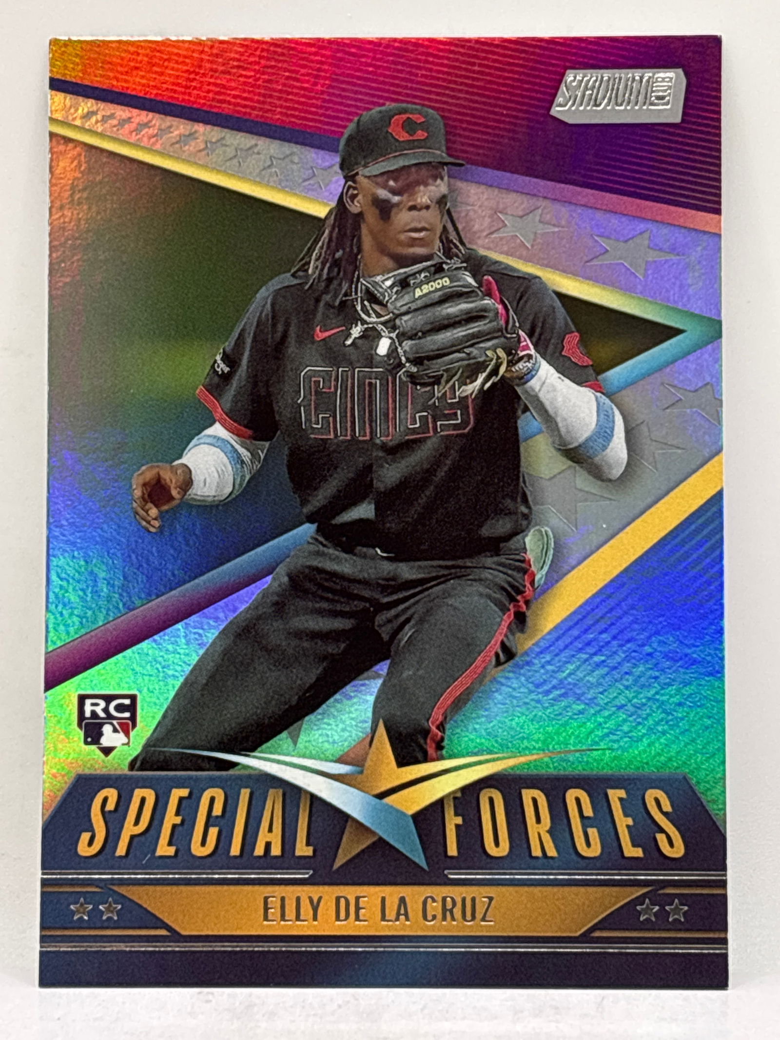 2024 TOPPS STADIUM CLUB SPECIAL FORCES ELLY DE LA CRUZ INSERT ROOKIE CARD (1 of 4)