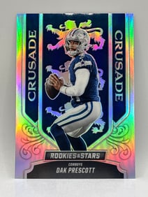 2023 PANINI ROOKIES & STARS DAK PRESCOTT SILVER CRUSADE PRIZM HOLO INSERT