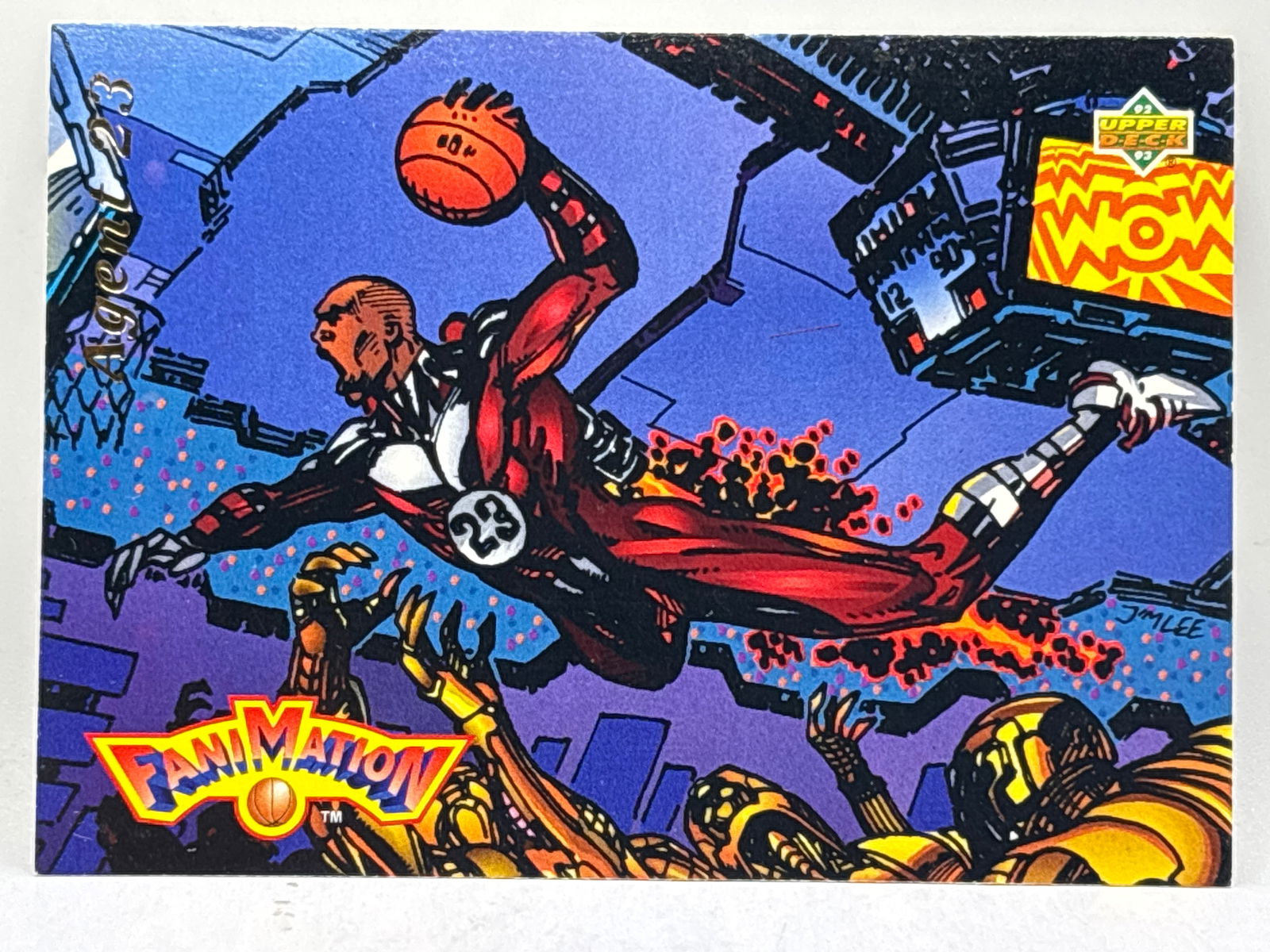 1993 UPPER DECK FANIMATION MICHAEL JORDAN AGENT 23 (1 of 2)