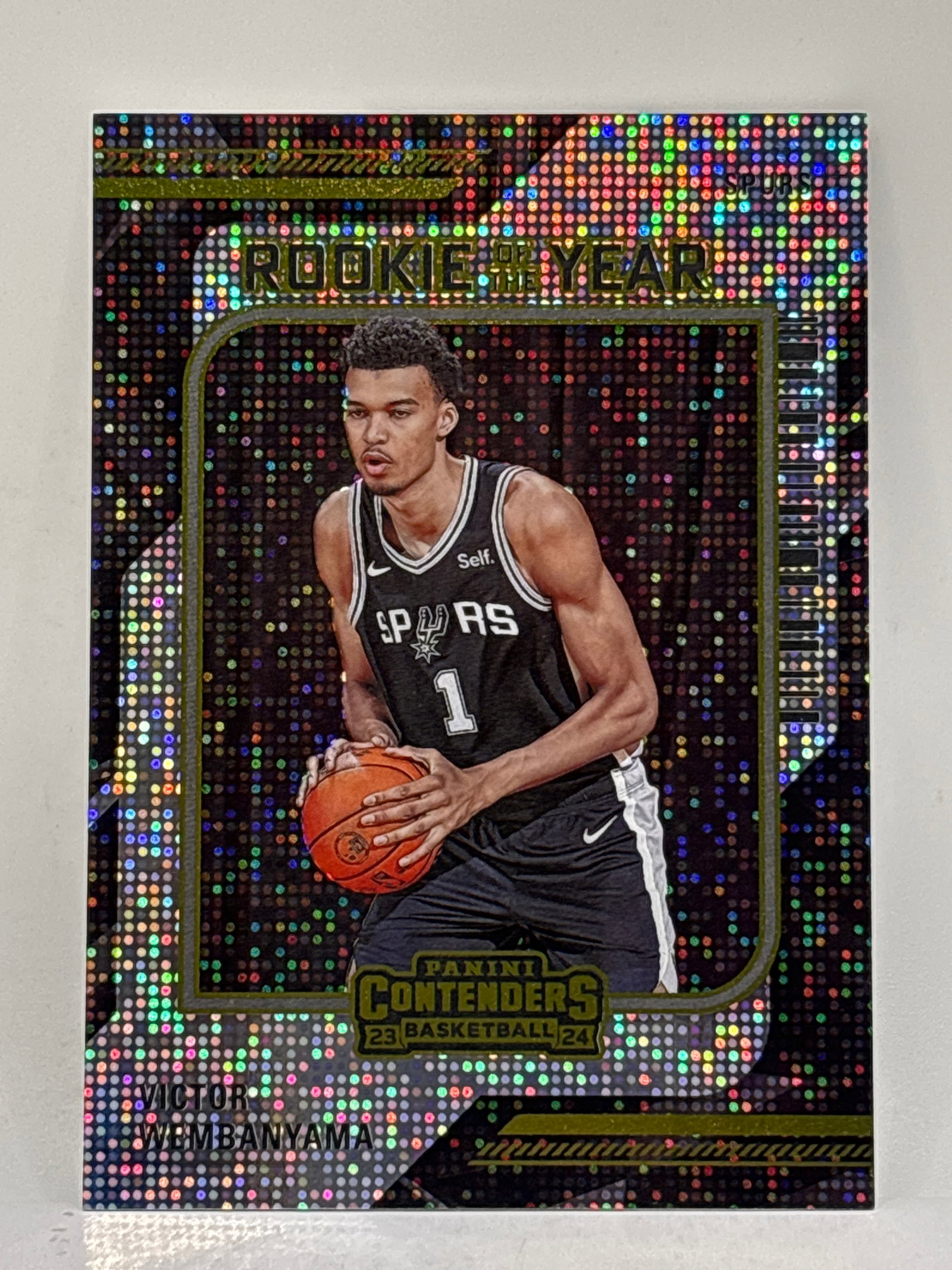 2023-24 PANINI CONTENDERS VICTOR WEMBANYAMA ROOKIE OF THE YEAR CARD: THE HOBBY BOX