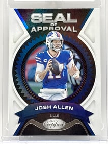 2021 PANINI CERTIFIED JOSH ALLEN SEAL OF APPROVAL INSERT