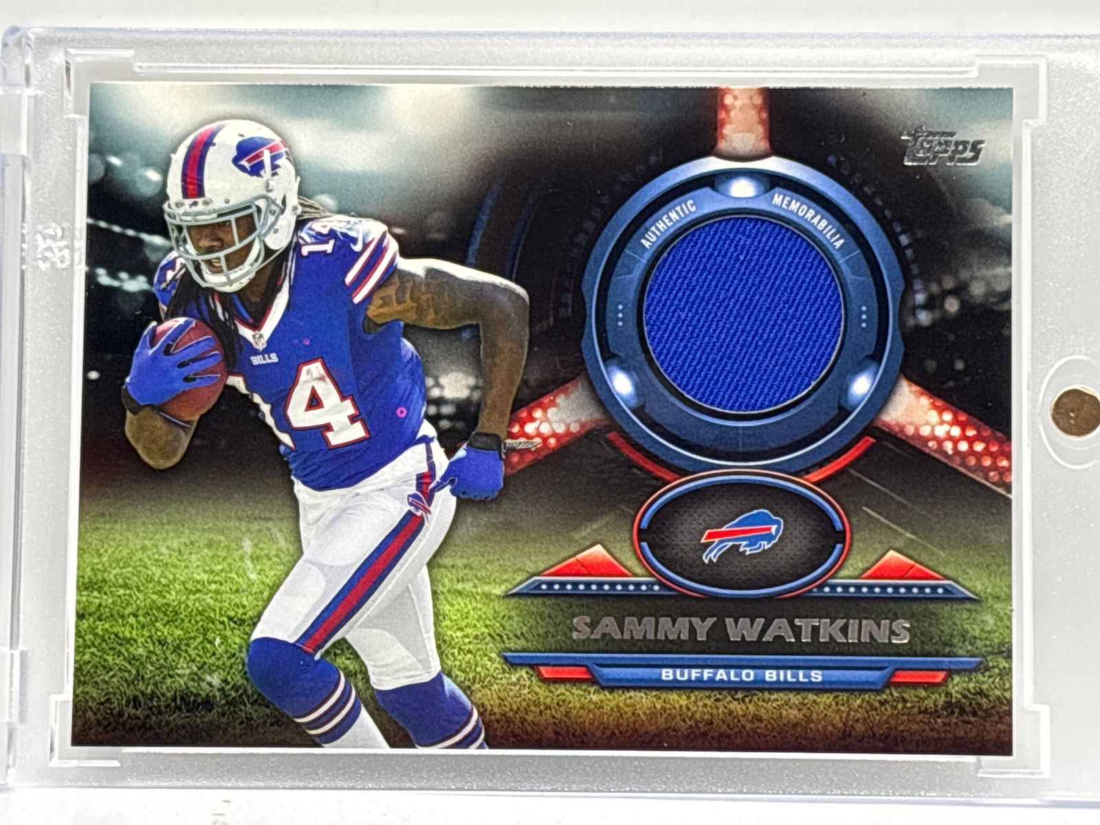 2014 TOPPS RELIC SAMMY WATKINS AUTHENTIC MEMORABILIA PATCH CARD (1 of 3)
