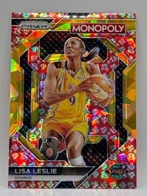 2024 PANINI WNBA MONOPOLY PRIZM LISA LESLIE CRACKED ICE PRIZM HOLO SP