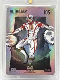 BO JACKSON’S 2025 BATTLE ARENA BATTLEFOIL BROCK PURDY MR IRRELEVANT STEEL FIRST EDITION