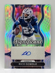 2024 PANINI SIGNIFICANT RICO DOWDLE AUTOGRAPHED SILVER PRIZM HOLO