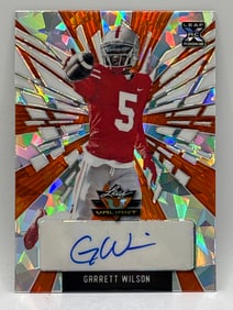 4/20!! 2022 LEAF VALIANT GARRETT WILSON AUTOGRAPHED CRYSTAL ROOKIE CARD