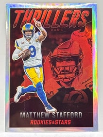 2022 PANINI ROOKIES & STARS MATTHEW STAFFORD SILVER THRILLERS PRIZM HOLO SP