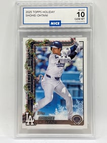 2025 TOPPS HOLIDAY SHOHEI OHTANI GRADED GEM MINT 10