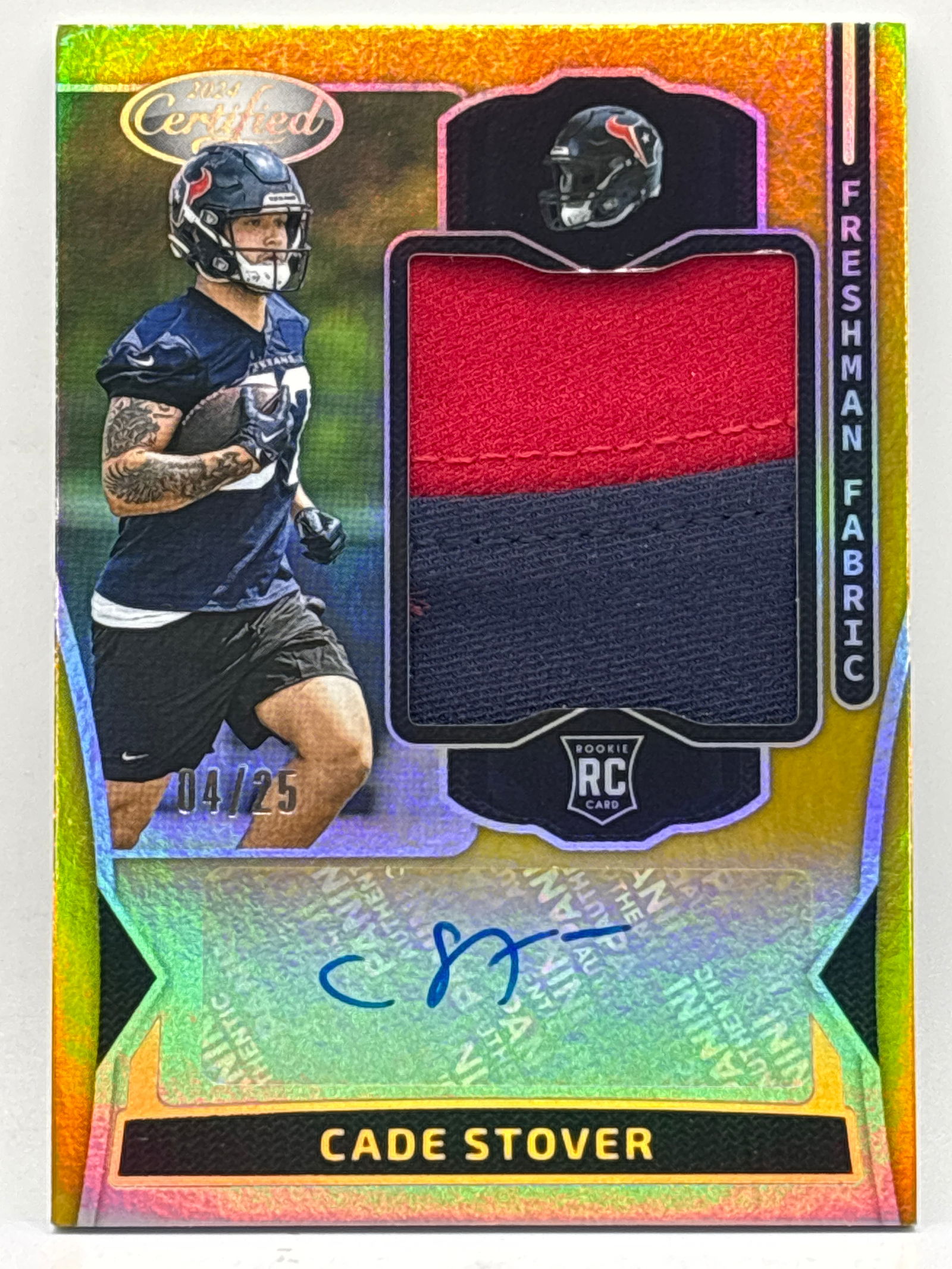 4/25!! 2024 PANINI CERTIFIED FRESHMAN FABRIC AUTOGRAPHED MEMORABILIA ROOKIE PATCH: THE HOBBY BOX