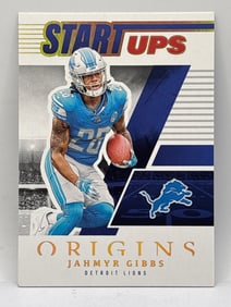 2023 PANINI ORIGINS JAHMYR GIBBS START UP INSERT ROOKIE CARD