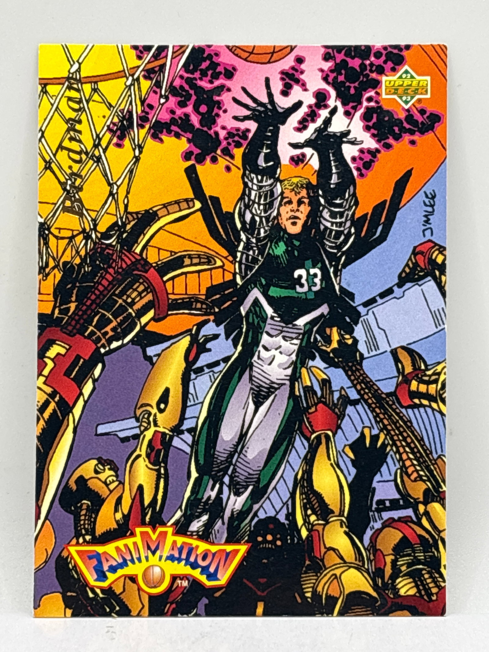 1993 UPPER DECK FANIMATIONS LARRY BIRD BIRDMAN: THE HOBBY BOX