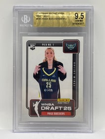 2025 PANINI INSTANT WNBA PAIGE BEUCKERS DRAFT NIGHT ROOKIE CARD GRADED BECKETT GEM MINT 9.5