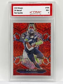 2024 PANINI MOSAIC DK METCALK RED SPARKLE PRIZM HOLO SP GRADED MINT 9
