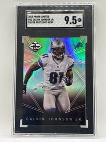 40/49!! 2013 PANINI LIMITED CALVIN JOHNSON JR SILVER SPOLTLIGHT GRADED SGC MINT+ 9.5