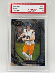 2024 PANINI SELECT CLUB LEVEL BO NIX ROOKIE CARD GRADED PRISTINE 10