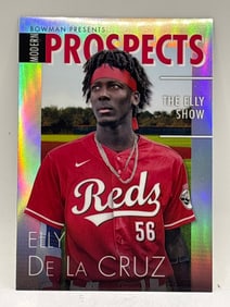 2023 BOWMAN CHROME MODERN PROSPECTS ELLY DE LA CRUZ THE ELLY SHOW INSERT ROOKIE CARD