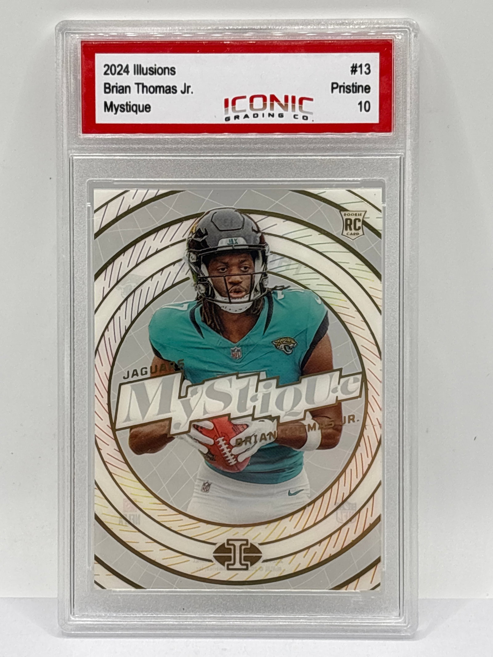 2024 PANINI ILLUSIONS BRIAN THOMAS JR MYSTIQUE ROOKIE CARD GRADED PRISTINE 10: THE HOBBY BOX