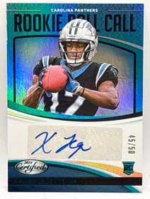 45/50!! 2024 PANINI CERTIFIED ROOKIE ROLL CALL XAVIER LEGETTE AUTOGRAPHED ROOKIE CARD