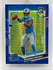 2023 PANINI DONRUSS OPTIC HENDON HOOKER BLUE HYPER PRIZM HOLO RATED ROOKIE CARD