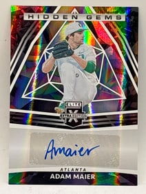 2022 PANINI ELITE EXTRA EDITION ADAM MAIER HIDDEN GEMS AUTO