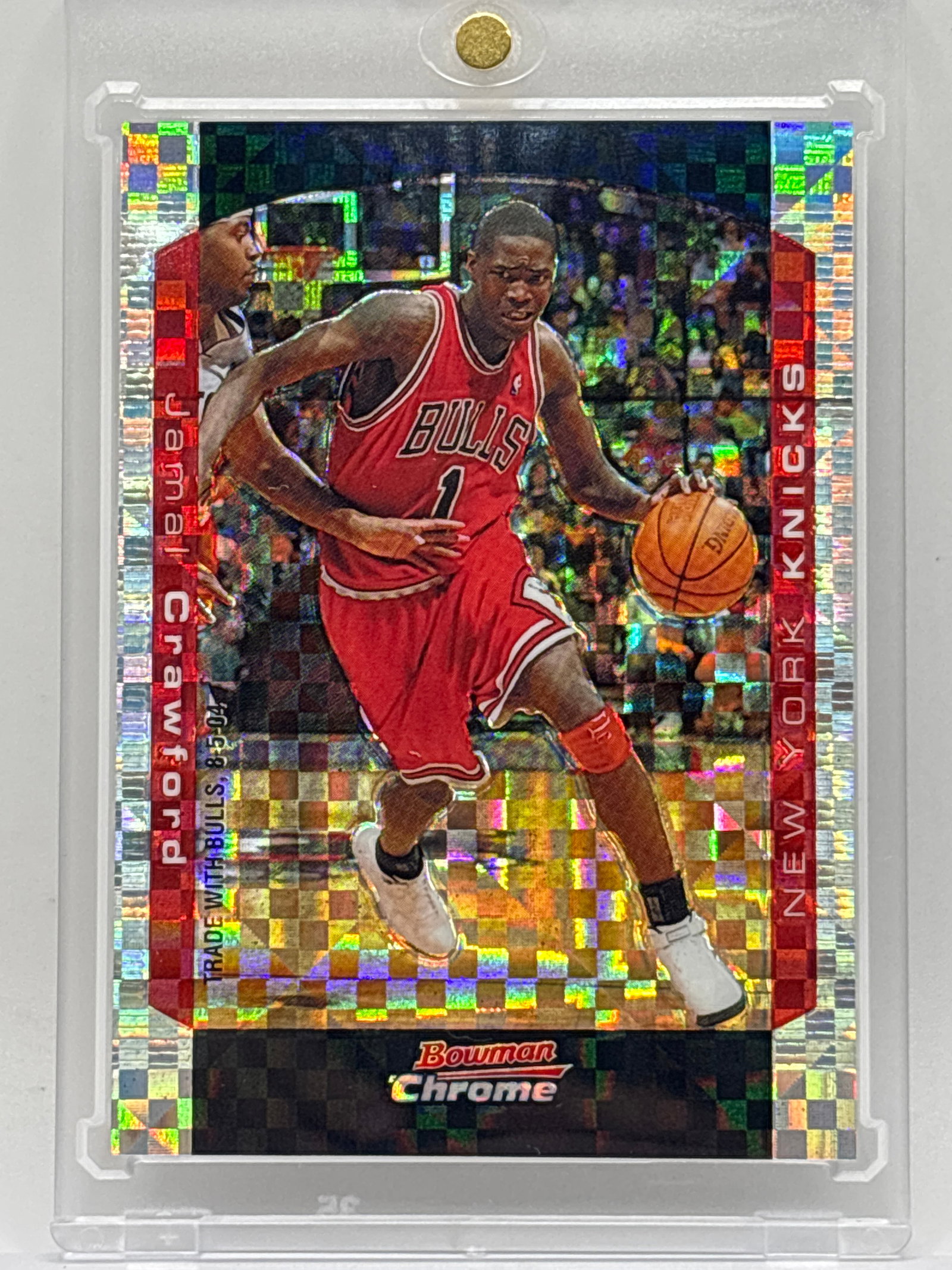 130/150!! 2004 BOWMAN CHROME JAMAL CRAWFORD CHECKERBOARD: THE HOBBY BOX