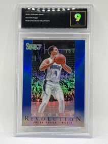 2021-22 PANINI SELECT JALEN SUGGS BLUE PRIZM ROOKIE CARD GRADED MINT 9