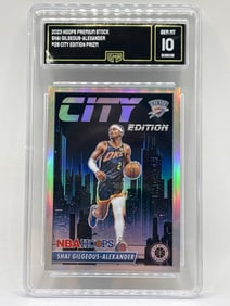 2023 PANINI NBA HOOPS PREMIUM STOCK SHAI GILGEOUS-ALEXANDER CITY EDITION PRIZM HOLO GRADED GEM MT 10