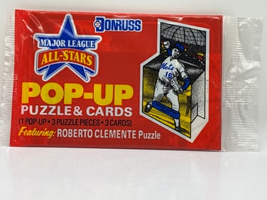 1986 DONRUSS MAJOR LEAGUE ALL-STARS POP-UP PACK