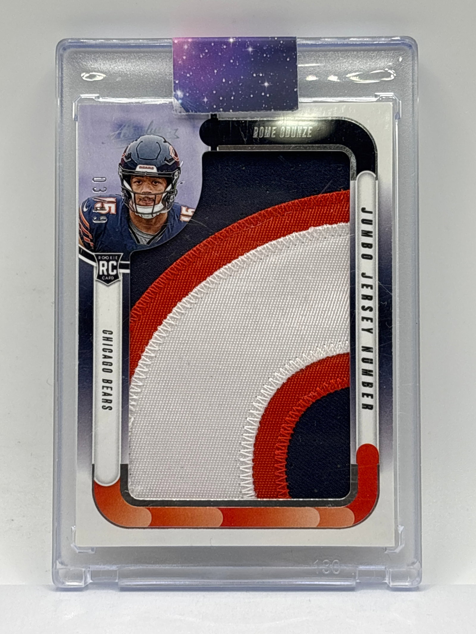 /49 2024 PANINI ABSOLUTE ROME ODUNZE JUMBO JERSEY NUMBER ROOKIE CARD (1 of 4)
