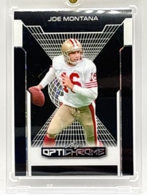 1/1 LEAF OPTICHROME JOE MONTANA VELOCITY 1/1 PRE-PRODUCTION PROOF
