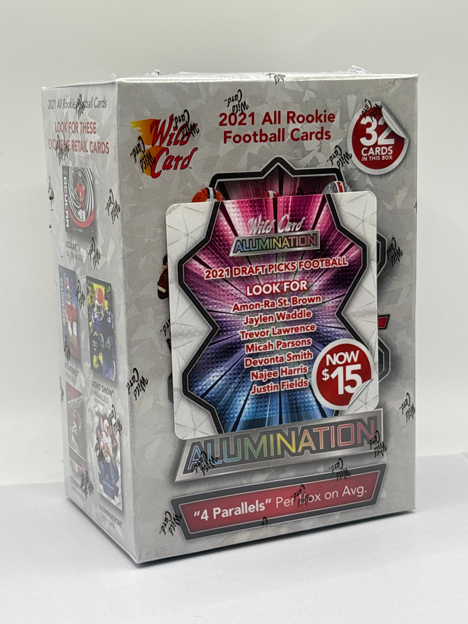 FACTORY SEALED 2021 WC ALUMINATION ALL ROOKIE FOOTBALL CARDS BOX (1 of 3)