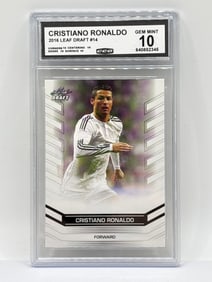 2016 LEAF DRAFT CRISTIANO RONALDO ROOKIE CARD GRADED CCG GEM MINT 10