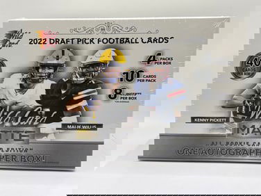 FACTORY SEALED WC MATTE 2022 All ROOKIE CARD EDITION DRAFT PICK FOOTBALL CARDS BOX GUARANTEED AUTO!