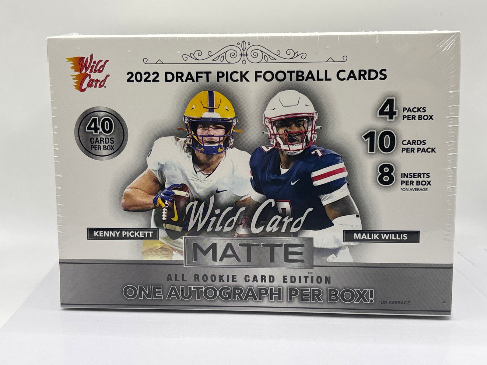 FACTORY SEALED WC MATTE 2022 All ROOKIE CARD EDITION DRAFT PICK FOOTBALL CARDS BOX GUARANTEED AUTO! (1 of 4)