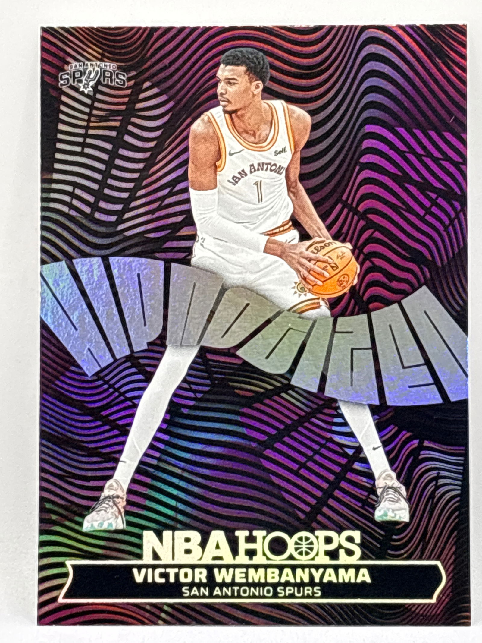 2024-25 PANINI NBA HOOPS VICTOR WEMBANYAMA HYPNOTIZED HOLO (1 of 4)