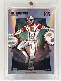 2025 BO JACKSON’S BATTLE ARENA FIRST EDITION MR IRRELEVANT BROCK PURDY STEEL INSERT