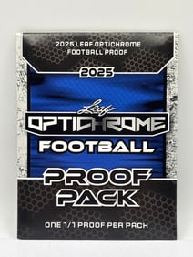 1/1 2025 LEAF OPTICHROME FOOTBALL PROOF PACK GUARANTEED 1/1