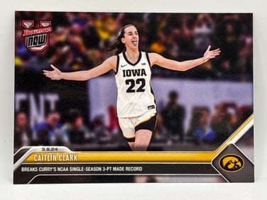 2024 BOWMAN UNIVERSITY NOW CAITLIN CLARK RECORD BREAKER ROOKIE CARD