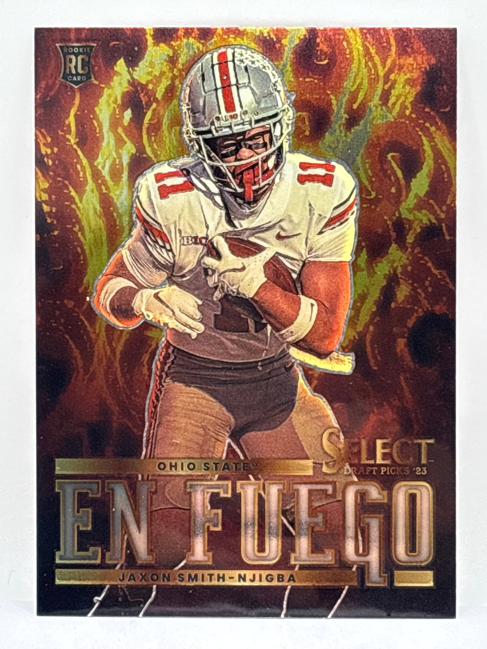 2023 PANINI SELECT DRAFT PICKS JAXON SMITH-NJIGBA EN FUEGO ROOKIE INSERT: THE HOBBY BOX