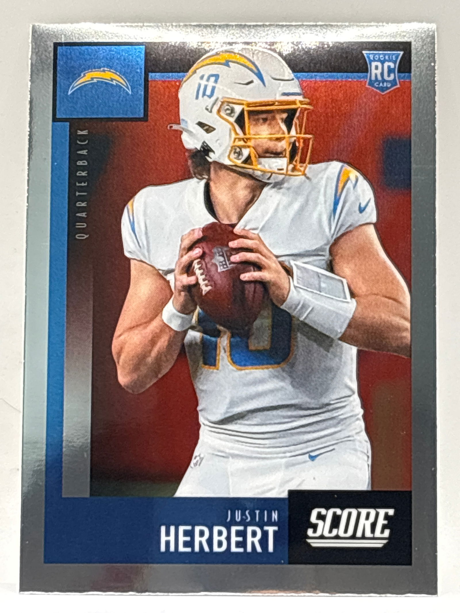 2020 PANINI CHRONICLES SCORE JUSTIN HERBERT ROOKIE CARD (1 of 4)