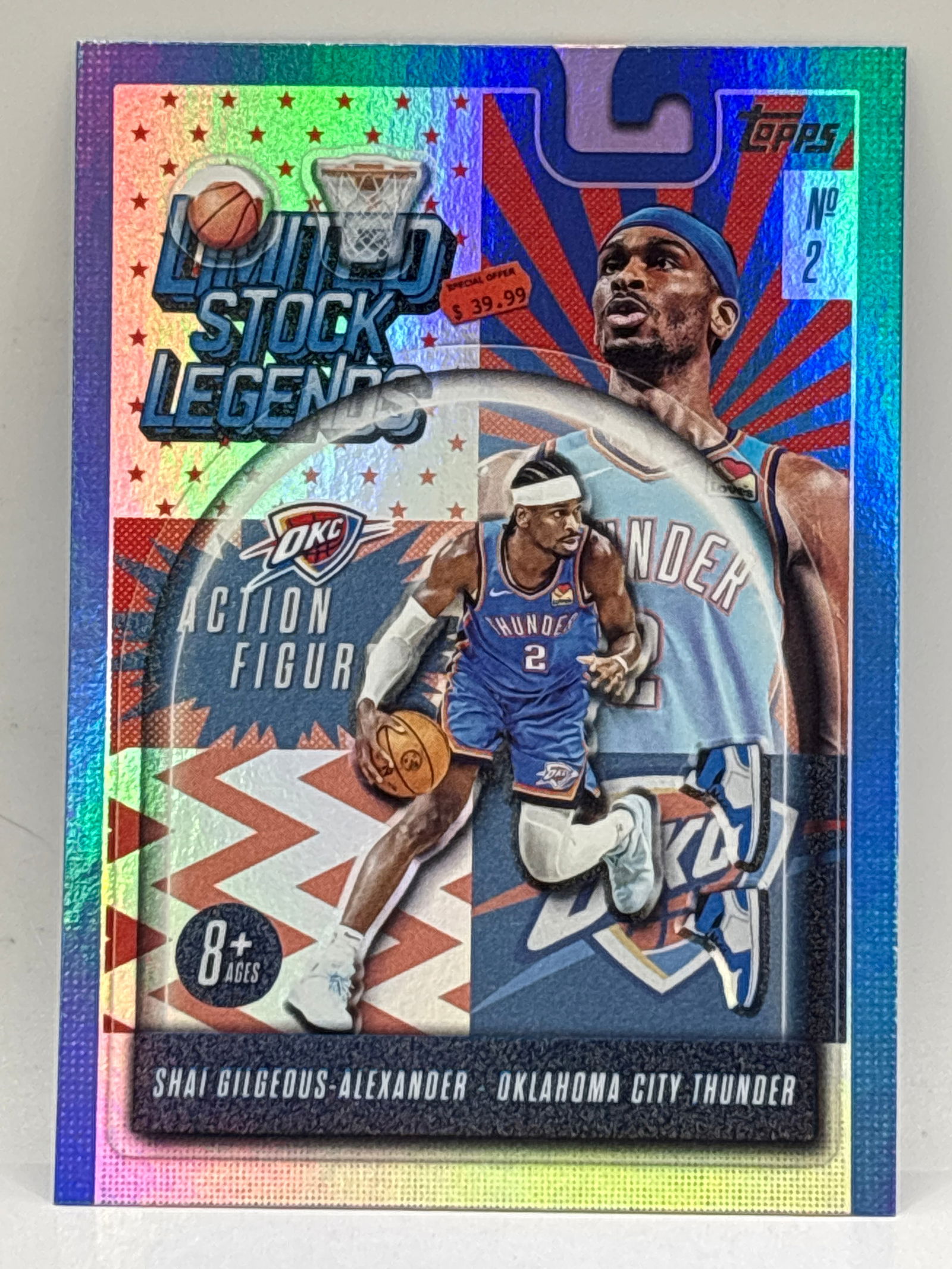 2025 TOPPS LIMITED STOCK LEGENDS SHAIGILGEOUS-ALEXANDER ACTION FIGURE INSERT (1 of 4)