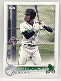 2022 TOPPS PRO DEBUT ELLY DECLA CRUZ DRAGONS ROOKIE CARD