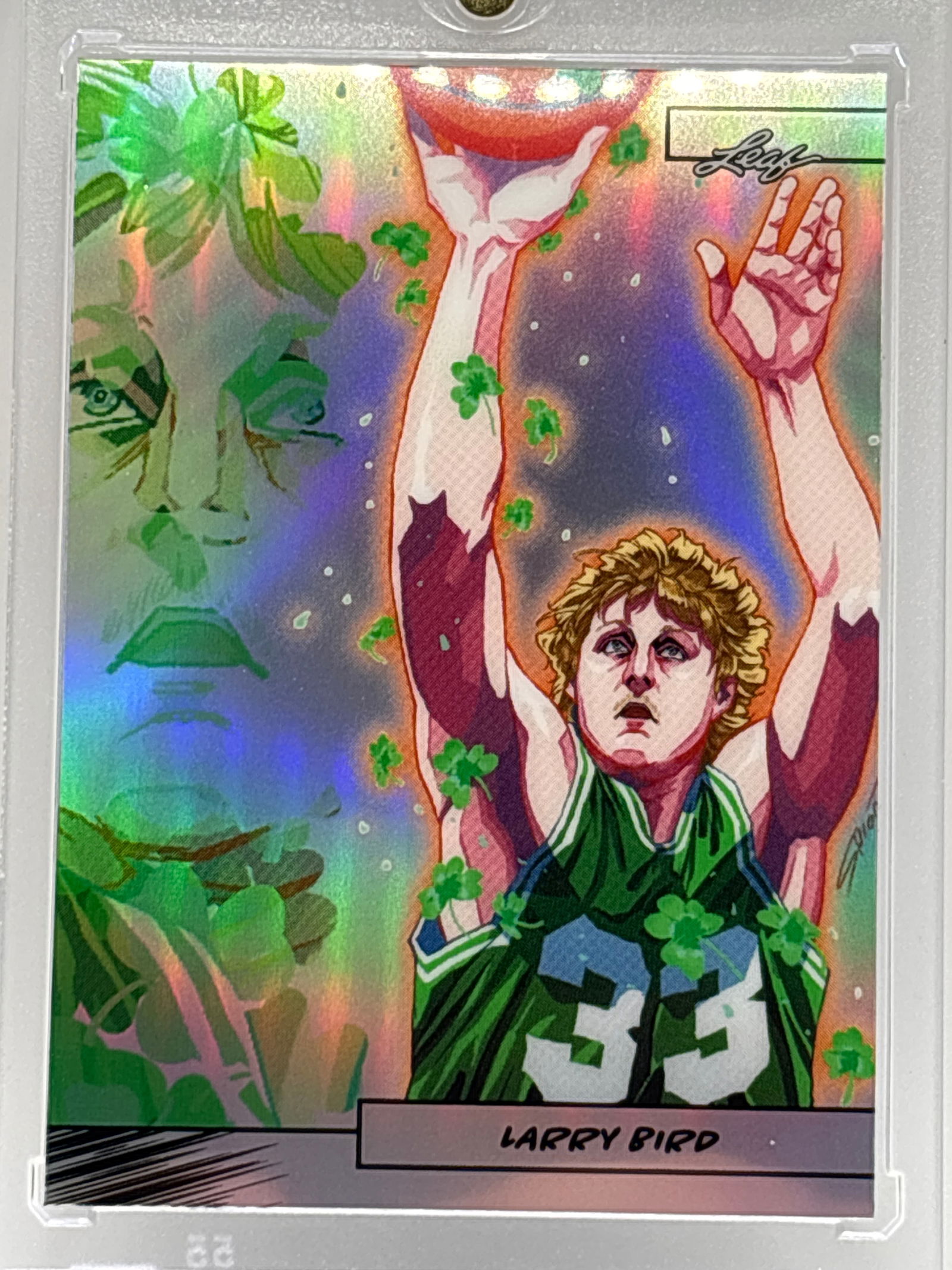 SUPER RARE /99 2024 LEAF ANIME NATION LARRY BIRD SERIES 2 HOLO (1 of 5)