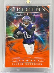 /149 2025 PANINI ORIGINS JUSTIN JEFFERSON ORANGE