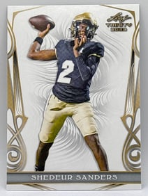 2023 LEAF TRINITY SHEDEUR SANDERS ROOKIE CARD